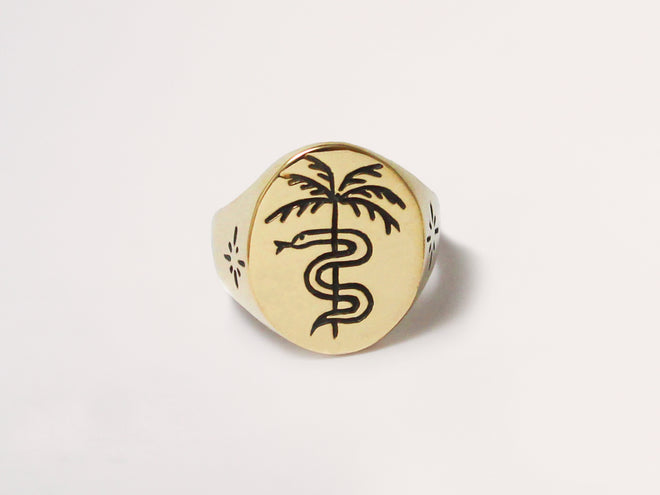 Paradise Signet Bronze *READY TO SHIP*