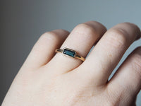 Dallas Solitaire *READY TO SHIP* Teal Sapphire