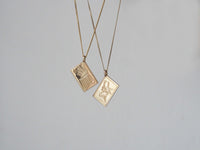 Postcard Pendant 10K Gold