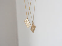 Postcard Pendant 10K Gold